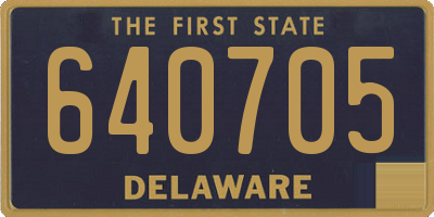 DE license plate 640705