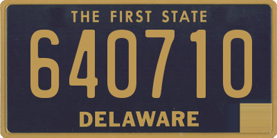 DE license plate 640710