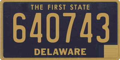 DE license plate 640743