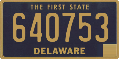 DE license plate 640753