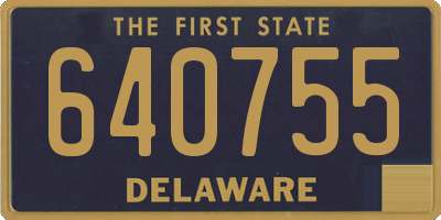 DE license plate 640755