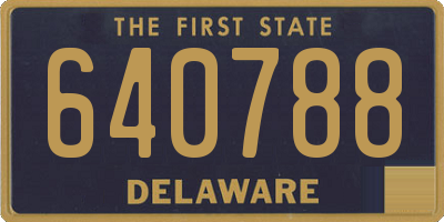 DE license plate 640788