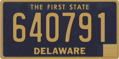 DE license plate 640791