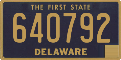 DE license plate 640792