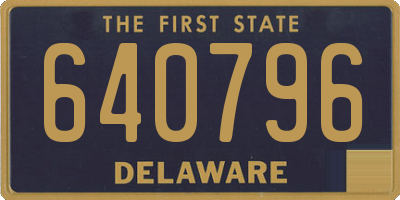 DE license plate 640796