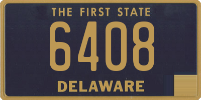 DE license plate 6408