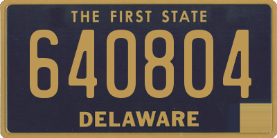 DE license plate 640804
