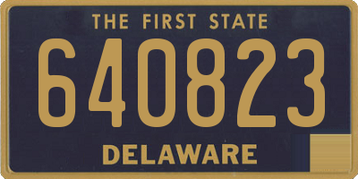 DE license plate 640823