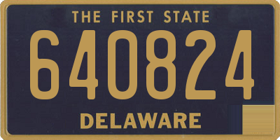 DE license plate 640824