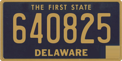 DE license plate 640825