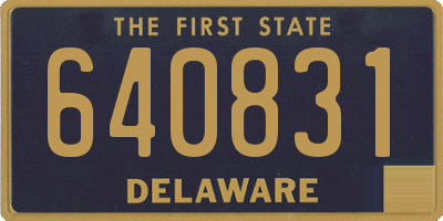 DE license plate 640831