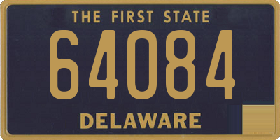 DE license plate 64084