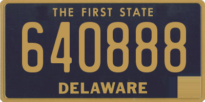 DE license plate 640888