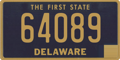 DE license plate 64089