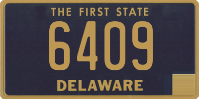 DE license plate 6409