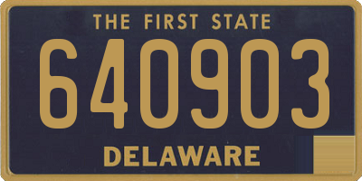 DE license plate 640903