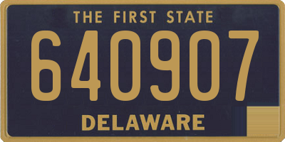 DE license plate 640907