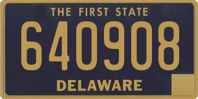 DE license plate 640908