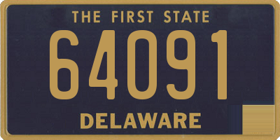 DE license plate 64091