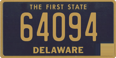 DE license plate 64094