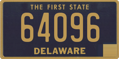 DE license plate 64096