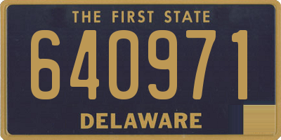 DE license plate 640971