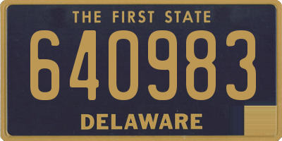 DE license plate 640983
