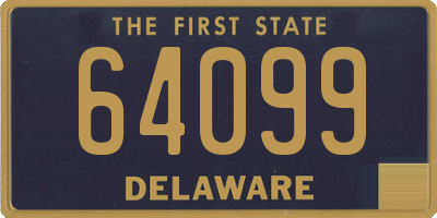 DE license plate 64099