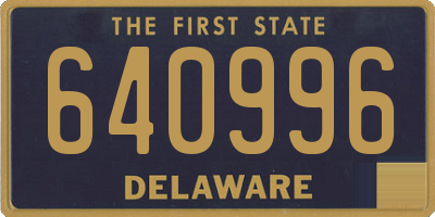 DE license plate 640996