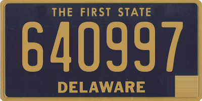 DE license plate 640997