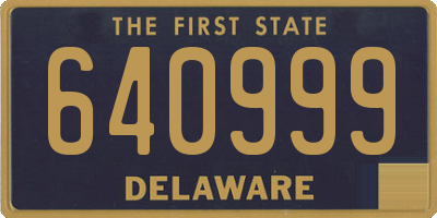 DE license plate 640999