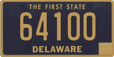 DE license plate 64100