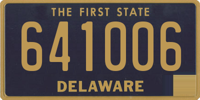 DE license plate 641006