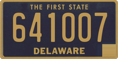 DE license plate 641007