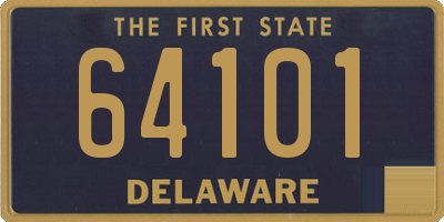 DE license plate 64101