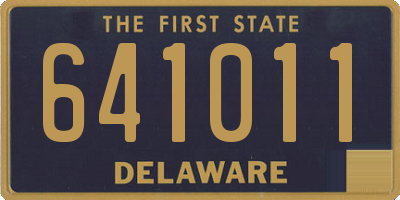 DE license plate 641011