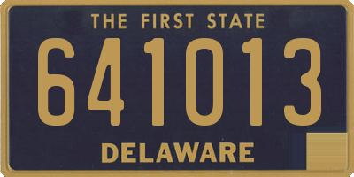 DE license plate 641013
