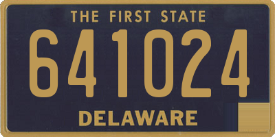 DE license plate 641024