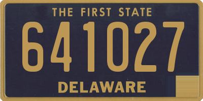 DE license plate 641027