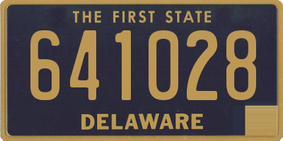 DE license plate 641028