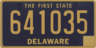 DE license plate 641035
