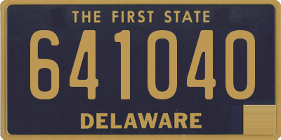 DE license plate 641040