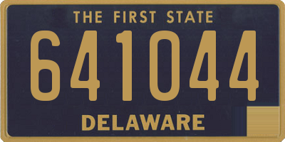 DE license plate 641044