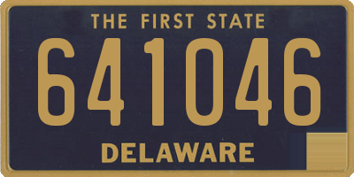 DE license plate 641046