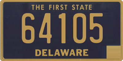 DE license plate 64105