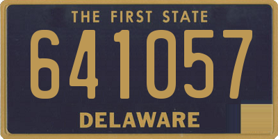 DE license plate 641057