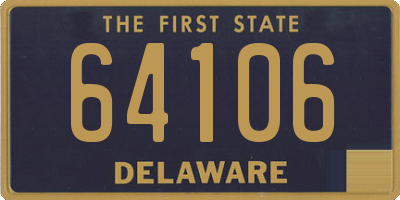 DE license plate 64106