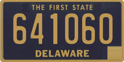 DE license plate 641060