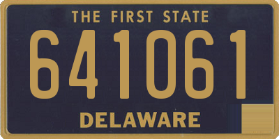 DE license plate 641061