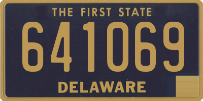 DE license plate 641069